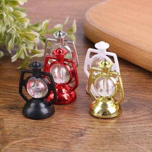 4pcs Plastic Decorative Pony Lantern Desktop Ornaments DIY Small Crafts For Dollhouse Decals New