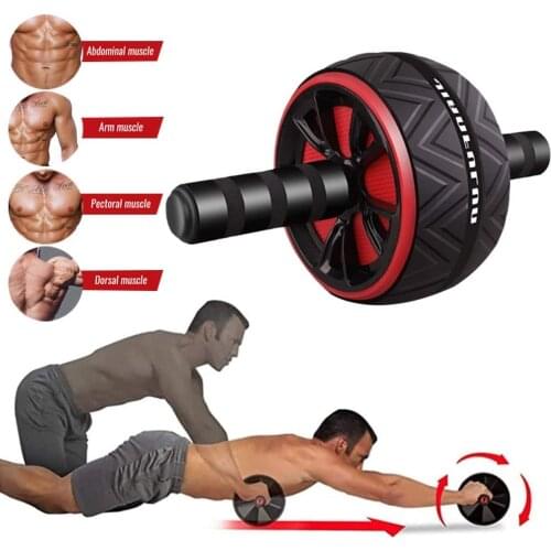 AB Wheels Roller Stretch Abdominal Muscle Roller Trainer Gym Fitness Equipment Abdominal Muscle Trainer For Arm Waist Leg