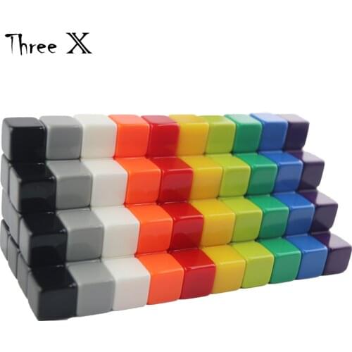16mm Acrylic Blank Dice Cubes - D6 for Board Games, DIY, Fun and Teaching 10Pcs