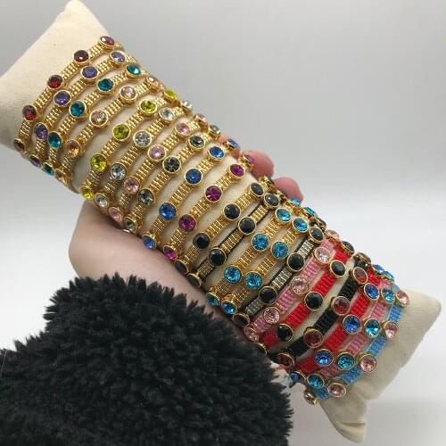 BLUESTAR MIYUKI Bracelet Multi Color Micro Pave Zirconia Pulseras Mujer Moda Handmade Crystal Woven Armband