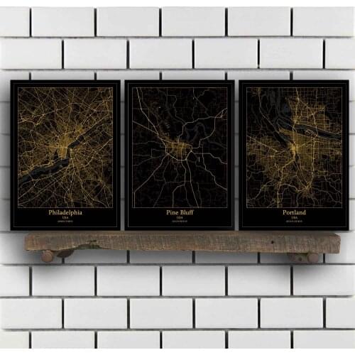 Philadelphia Pine Bluff Portland Providence Raleigh Reno Rochester San Jose Santa Fe Savannah Seattle Map Poster