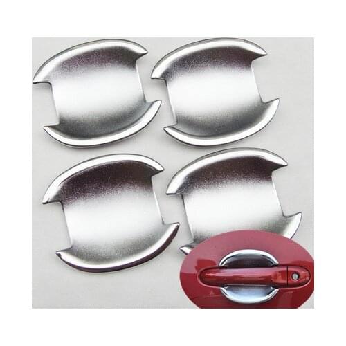 FUNDUOO For Nissan Micra March 2010 2011 2012 2013 2014 Chrome Car Door Handle Cup Bowl Cover Trim