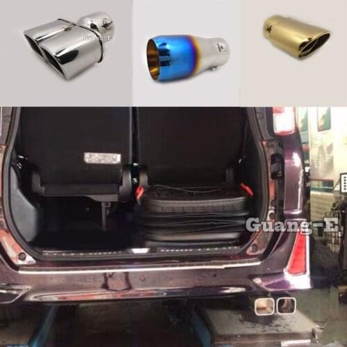 Car Body Muffler Rear Back End Pipe Dedicate Exhaust Tip Tail Outlet For Toyota Noah Voxy 80 Series 2014 2015 2016 2017 2018