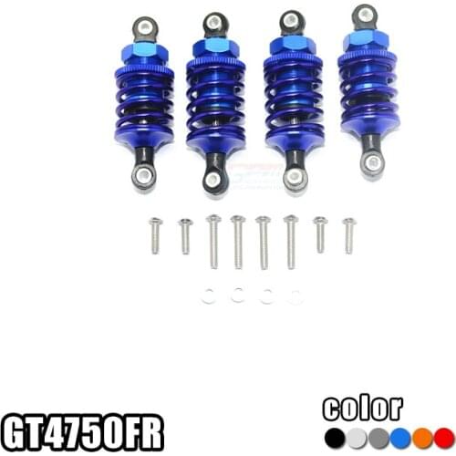 GPM ALUMINUM FRONT (50MM)+REAR (47MM) OIL FILLED DAMPERS -SET GT4750FR MIRACLEHOBBY FOR 1/10 SCALE 4WD FORD GT4-TEC 2.0 83056-4