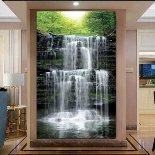 Waterfall Landscape large size diy Diamond Painting Cross Stitch 5d Embroidery Mosaic feng shui Picture ,natural view YG2465