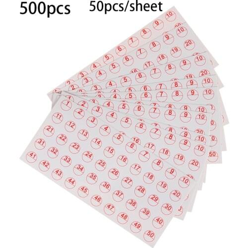 500pcs/PACK Diamond Paint Storage Number Stickers Tags Package Label Distinguish Craft Classification Sticky Embroidery Tool