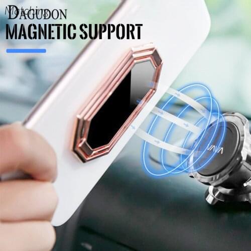 Finger Ring Magnetic Desk Mobile Phone Holder Magnet 360 Degree Rotation Foldable Ring Buckle metal Telephone bracket Stand