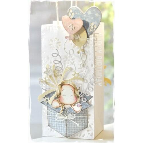 Mmao Crafts Metal Steel Cutting Dies Gift box balloon decoration Stencil For DIY Scrapbooking Paper/photo Cards Embossing Dies