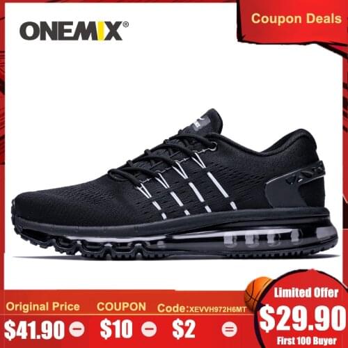 ONEMIX 2020 Men Running Shoes Cool Light Sport Shoes For Men Slant Tongue Sneakers For Outdoor Jogging Walking Shoes Size 39-47