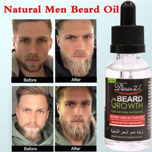 2021 40ml Natural Men Beard Oil For Beard Axillary And Chest Hair Growth Fast Treatment Alopecia Longer Thicker Hair Tonic Serum