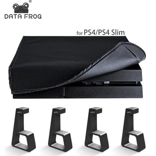 DATA FROG 4Pcs Dustproof Cover Case For Playstation 4/PS4 Slim Console Feet Base Heighten Stand Bracket For PS4 Accessories