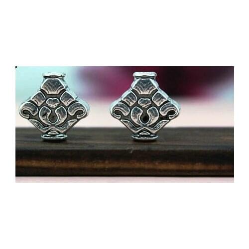 10pcs/lot Tibetan Silver spacer head Loose Bead Spacer Beads Connectors for DIY Jewelry Making bracelet fh5d