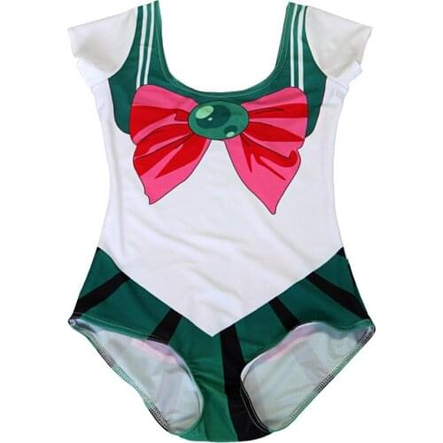 Plus Size 4xL Cosplay Sailor Moon Swimsuits Women Sexy Summer Swimwear Bathing Bodycon Suits 10 Colors