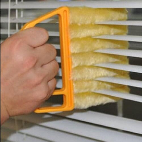 Windows Dusting Cleaner Tool Useful Microfiber Window Brush Air Conditioner Cleaner with Washable Venetian Blind Blade Cleaning