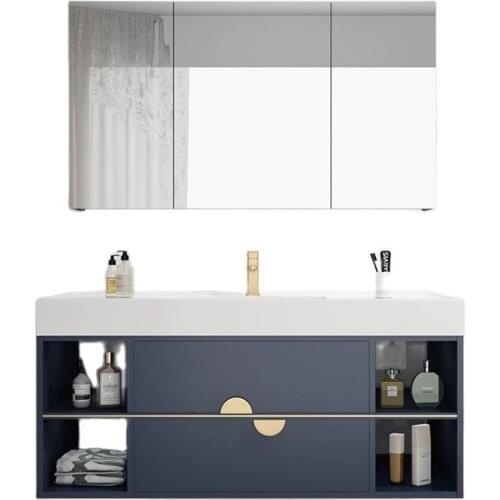 Nordic light luxury marble bathroom ark combination of contemporary and contracted toilet wash sink basin ark combination