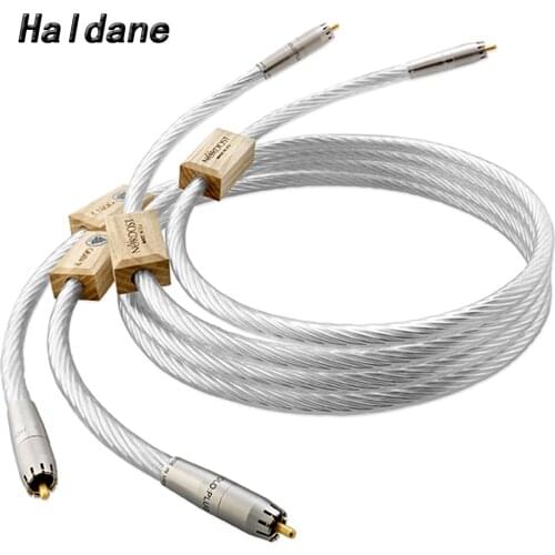 Haldane TOP-HIFI Nordost Odin2 Silver Reference Interconnects RCA Cable Audiophile for Amplifier CD Player