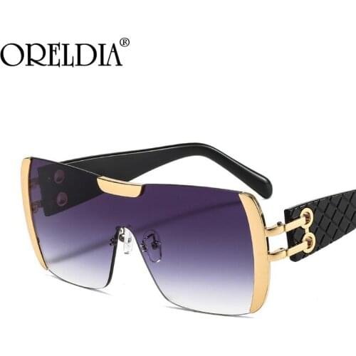 Fashion Oversized Square Sunglasses Women Colorful Lens Sun Glasses Shades Eyewear Men Luxury Brand Designer Eyeglasses UV400