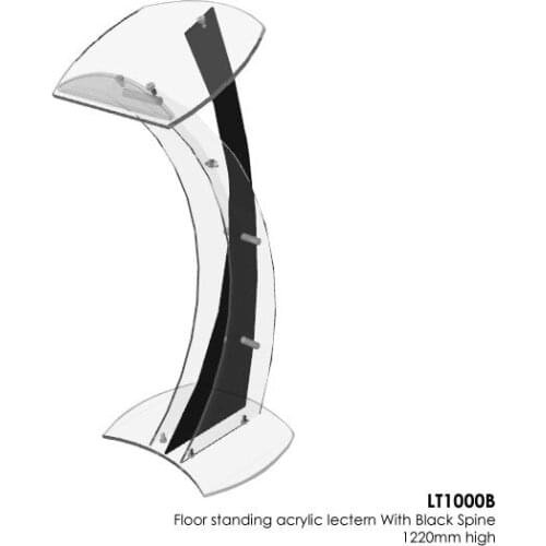 Modern Design Transparent Acrylic Podium/Plexiglass Lectern plexiglass