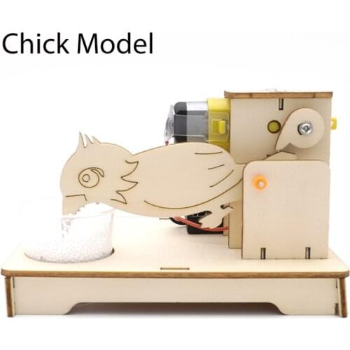 STEM Toys for Children Educational Science Experiment Technology Toy Set DIY Chick Model Puzzle Painted Kids Toys