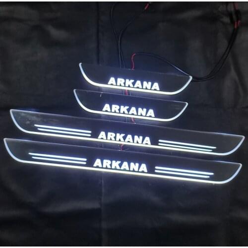 Car Door Sill Pedal LED Light For Renault Arkana 2018 2019 2020 2021 Welcome Scuff Plate Pathway Moving Lamp