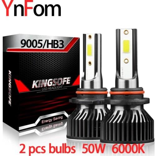 YNFOM Original LED headlights 9005/HB3/H10 kit for Mitsubishi,Scion brand cars for low light,high light,fog lamp,car accessories