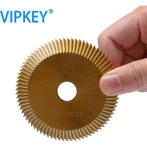 0011 HSS-TIN cutting saw blade 70*7.3*12.7mm*80T key machine cutter mini circular saw