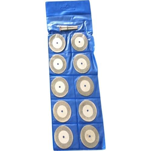 10Pcs 35mm Dremel Accessories Rotary Tool Mini Diamond grinding Coated Cut Off Blade Wheels Disc mandrels Cutting glass marble