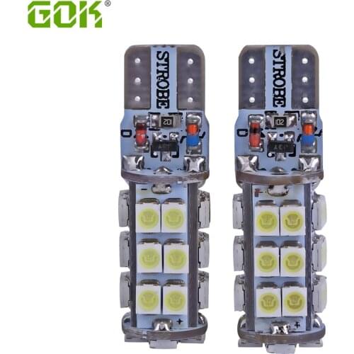 10pcs/lot T10 led Strobe flashing W5W T10 28led 1210 smd LED lasting shine+auto strobe flash Two mode of Operation Car bulb