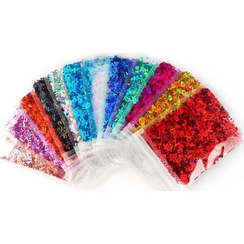 12 Colors Alphabet Holographic Laser- Letters Chunky Glitter Epoxy Resin Festival Chunky Letters Mixed Sequins 2g Per