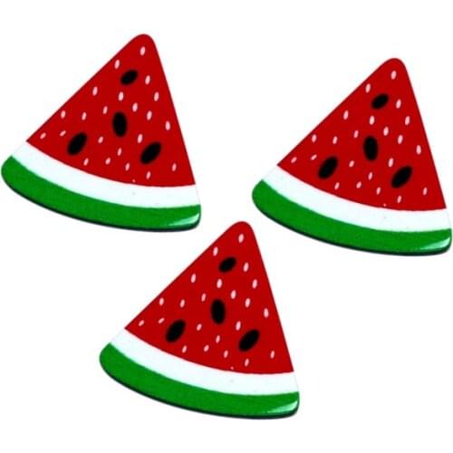20Pcs Acrylic Red Watermelon Decoration Crafts Cabochon Flatback Embellishments For Scrapbooking Kawaii DIY Accessories