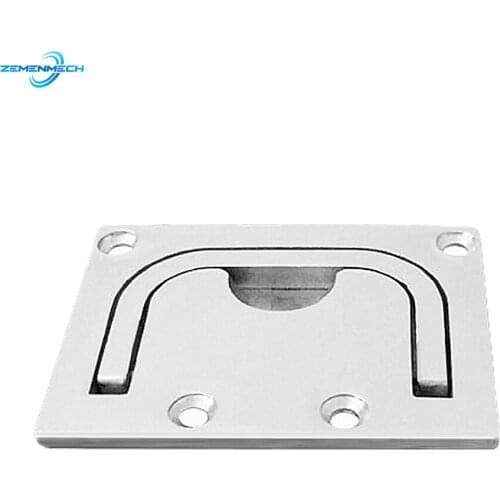 316 Stainless Steel Flush Lift Ring Latch Pull Handle Locker Cabinet Marine Hardware Boat Accessories Floor Lock Yacht Bateau
