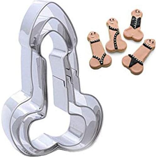 9 Pcs Stainless Steel Penis Cookie Cutter 3D Bachelorette Cake Cutter DIY Set TB Sale
