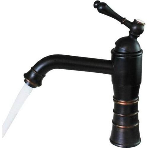 Oil Rubbed Bronze Single Handle Bathroom Vessel Sink Basin Faucet Mixer Taps anf278