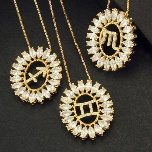 DIYALO Women's Pendants Zodiac Signs