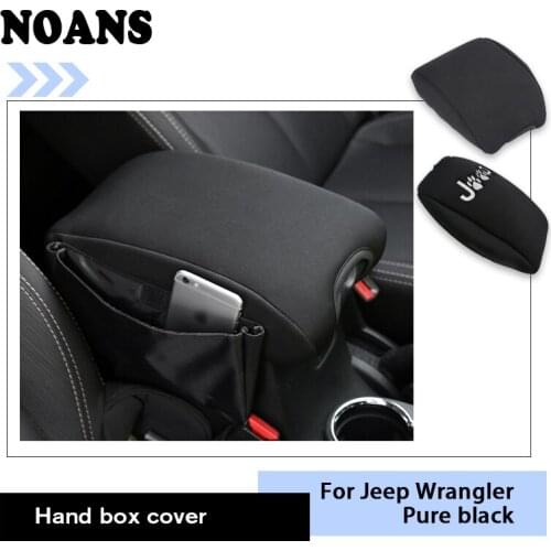 For Jeep Wrangler JK 2017 2016-2007 Car Accessories Auto Space Cotton Armrest Box Anti-dirty Decorative Mat Styling Cover
