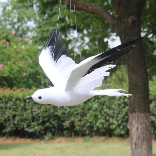 Vividly Simulation Sea Bird Model Figurine Foam Sea Gull Imitation Animals Ornament Wall Home Garden Tree Prop Decoration 3 Size