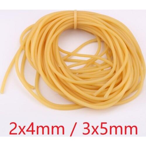 2mm x 4mm 3mm x 5mm Nature Latex Rubber Hoses Flexible Pipe High Resilient Elastic Surgical Medical Tube Soft Slingshot Catapult