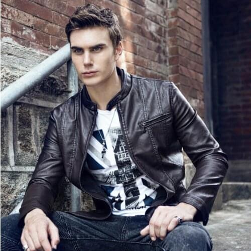 Mens Leather Jackets Autumn New Casual Motorcycle PU Jacket Leather Coats Man Pu Streetwear Coat Mans Bomber jaqueta de couro