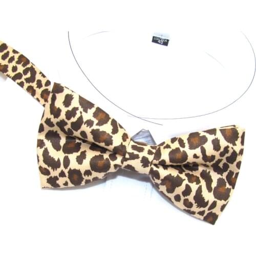 Men Leopard Tide Sexy Fashion Bowtie Cravat Adjustable Butterfly Bow ties Party Brand Gravata Pattern Bowknot