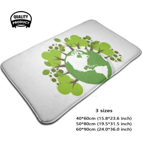 Natural Environment World Environment Day Earth Recycling Environmentally Friendly Natural Environment 3D Soft Non-Slip Mat Rug
