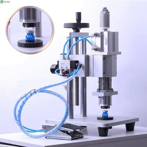 Pneumatic vial capping device, oral liquid sealing machine, capping machine, medical aluminum-plastic cap capping machine, cappi