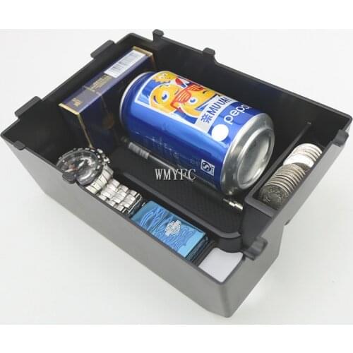 For subaru forester xv outback 2013 2014 2015 2016 2017 2018 2019 2020 black abs car armrest storage plate box