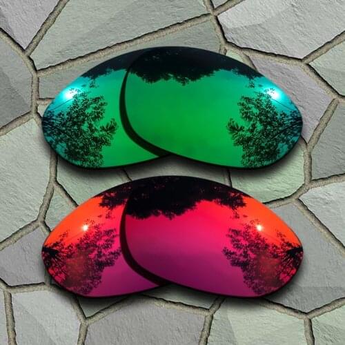 Jade Green&Violet Red Sunglasses Polarized Replacement Lenses for X Metal XX