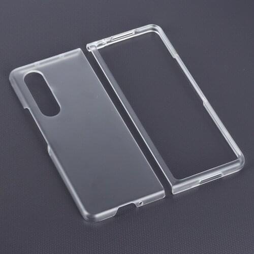 For Samsung Z FOLD 3 Translucent Frosted Case for Samsung Galaxy ZFOLD3 Transparent PC Hard Folding Screen Protective Cover
