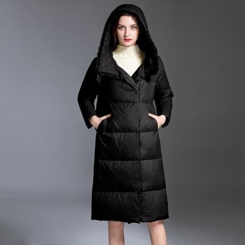 Down jacket women 2019 new winter jacket women parka thickened white down fashion down outerwear womens long coat