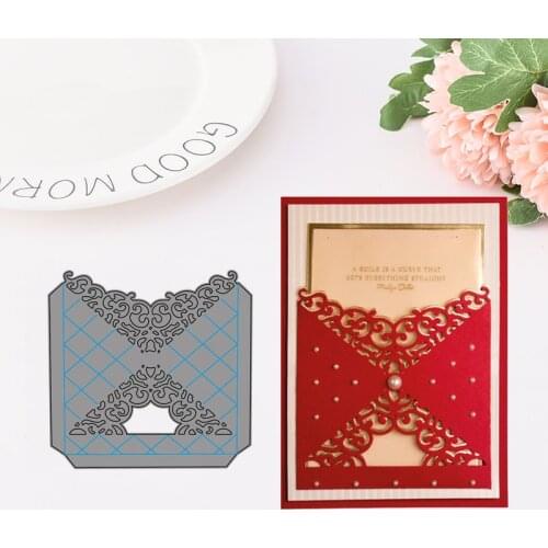 SHAPEABILITIES DIAMOND FLOURISH POCKET Metal Cutting Dies Embossing Scrapbooking Stencil Craft Cut Dies For DIY Card Handmade