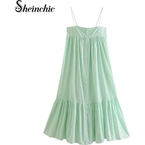 Летние платья в полоску Sheinchic China At AliExpress