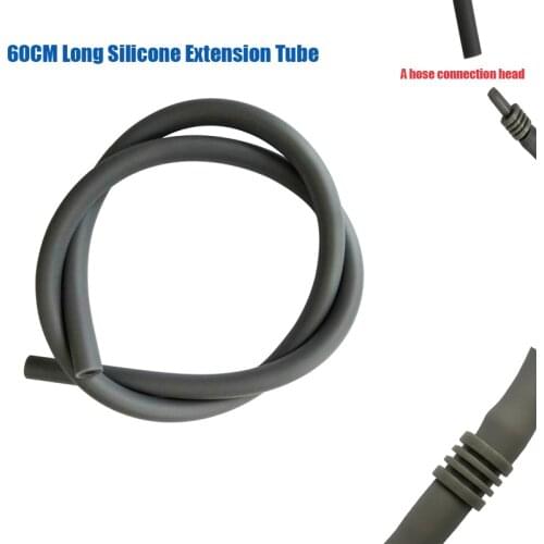 Silicone 60 centimeters expansion pipe adapter blood pressure monitoring tonometer aneroid sphygmomanometer arm Cuff extension