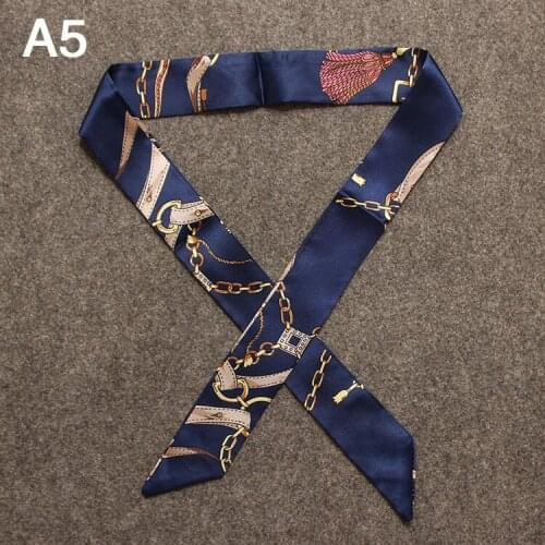 [SLKSCF] 100X4CM New Design fashion satin ribbon silk feeling streamers of ribbon small silk scarf beautiful bag belt