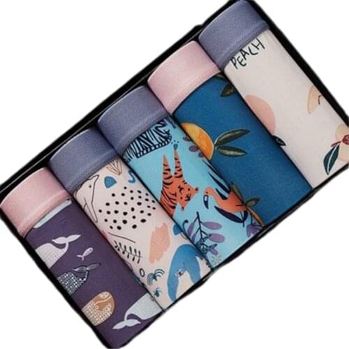 5Pcs / Lot Mens Panties Male Underpants Big Size L XL XXL XXXL Ice Silk Underwear Boxers Sexy Underwear Men Boxer Shorts